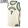 Camiseta Niños NBA Boston Celtics Jaylen Brown 7 2023-24 Nike City Edition Blanco Swingman
